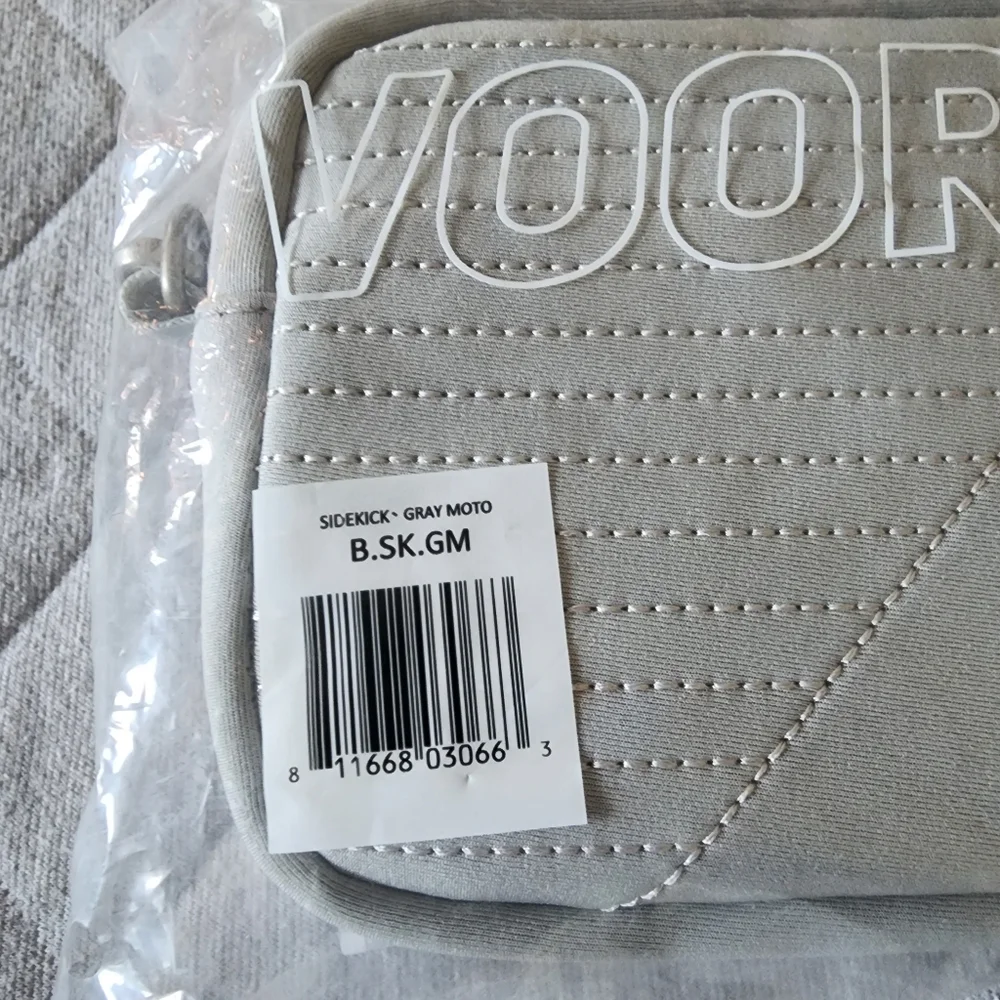 Vooray Sidekick Gray Moto Crossbody Bag‎